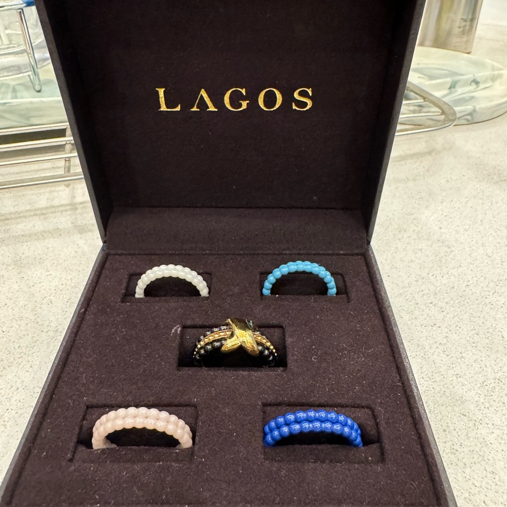 LAGOS MERIDIAN X Stacking Ring Set